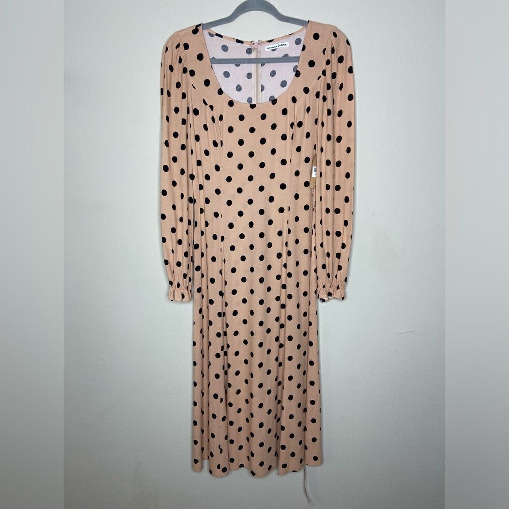 NWT Reformation Woodstock Midi Pink Ibiza Dress Dots Size 0 - Picture 6 of 11